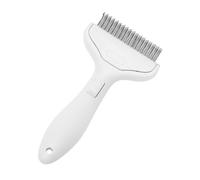 Stainless Pet Comb, Compact Cat Brush, Brosse de toilettage avec Sturdy Build, Suitable Dog Comb, Puppy Grooming with Ergonomic Handle, Care Accessory for Home Shelter Puppy