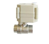 Stainless Steel 1/4" Electric Valves DC5V 12V 24V IP67 CE DN8 Motorized Water Valves 1.0Mpa Metal Gear Fast Open/Closed Valve(NPT THREAD_DC12V_CR301)