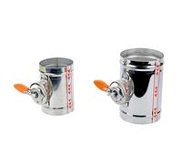 Stainless Steel 201 Manual Damper Valve 4/5/6/8 inch Air Duct Vent 63/76/80/100/125/150/200 mm(OD 200mm)