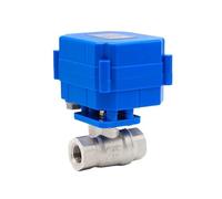 Stainless Steel 304 Motorized Ball Valve 1/4" 3/8 DN8/DN10 DC12V 5V 24V 220V 2 Way Electrical Ball Valve 2/3/5-Wires Control(DC12V_LH-S624)
