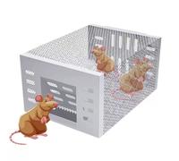Stainless Steel Automatic Mousetrap for Home, Easy to Set Mice Catcher for Indoor and Outdoor, Easy Set with Double One-Way Door Design, Capture Mice Efficiently and Conveniently (1PC)