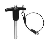 Stainless Steel Ball Locking Pin With Push Button Lanyard Type T-handle Safety Quick Insertion Enduring T Handle Quick Release Pin With Push