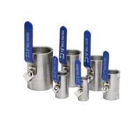 Stainless Steel BallValve DN15 DN20 DN25 DN32 DN40 DN50 SS 304 Female BSP with Vinyl Handle Silk Mouth Ball Valve Water Gas Oil(DN32)