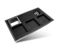 Stainless Steel Bar Glass Rinser - High-Pressure Cup Washer with Drain & Drip Tray for Home, Kitchen, Cafe, Restaurant - Easy Installation & Effective Cleaning(B)