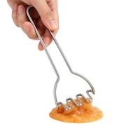 Stainless Steel Bean Smasher Potato Masher Fruit Vegetable Food Masher Tool