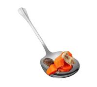 Stainless Steel - Big Rice Spoon In | Ergonomic Metal Serving Spoon, Kitchen Flatware, Salad Utensils For Pâte, Platters