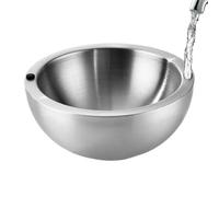 Stainless Steel Bowls, Insulated Party Dish, Double-Walled Keeps Hot or Cold Foods at Perfect Temperature, Sturdy Dip Chiller Bowl for Salsa, Guacamole, Condiments, Sauces, Salad, Appetizers
