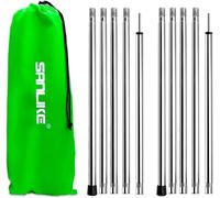 Stainless Steel Camping Tent Poles Pole Pole Pole Tent Rod Camping Tent Pole Adjustable Telescopic Pole For Canopy Rain Protection.[A23]