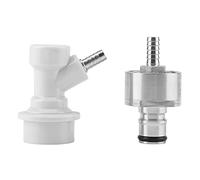 Stainless Steel Carbonation Cap Ball Lock, Co2 Regulator for Kegerator Spunding Valve Ball Lock Keg Coupler Adapter 1/4in Barb Hot