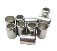 Stainless Steel Cast Pipe Fitting, 20Pcs Stainless Steel Sleeve Pipe 11.5 12 12.5 13 13.8 14 15 15.5 16 18 19 20 MM Exhaust Connector, DIY High-Pressure Hose Joiner Crimp Tools(14mm 20pcs) Brass Hose