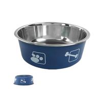 Stainless Steel Cat Bowls, Printed Large Capacity Dog Bowl, Durable Pet Supplies with Non-Slip Base, Lightweight Portable Feeding Bowls for Kennel Farm Puppy Ferret Crate Camping