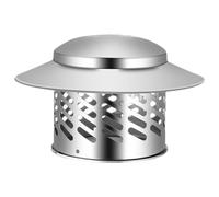 Stainless Steel Chimney Cover - Exhaust Hood Chimney Cover | Outdoor Stainless Steel Chimney Rain Cover | Fine Grid Structure Protection Tool for All Types Of Chimneys Exhaust Hoods Ventilation Ducts