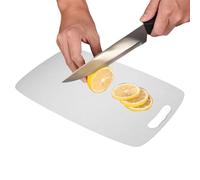 Stainless Steel Chopping Board - Double Sided Kitchen Gadget for Meat Prep | Durable Cutting for Chicken, Steak, Vegetables, Meal Prep, Camping, RV, Camper Cooking