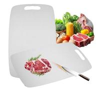 Stainless Steel Chopping Board, Double Sided Metal Cutting Board for Kitchen, Scratch-Proof Dishwasher Safe Steel Chopping Board with Non-Slip Design for Meat and Vegetable Prep (32 x 20 x 0,12 cm)