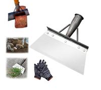 Stainless Steel Cleaning Shovel for Weeds and Moss, Multifunctional Cleaning Shovel, 8-12" Garden Cleaning Steel Flat Shovel, Farm Weeding Planting Shovel, Flat Shovel for Landscaping (11.8IN/30CM)