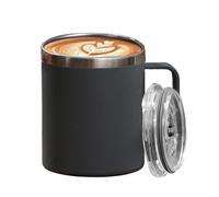 Stainless Steel Coffee Mug, 450ml Portable Tumbler, Double Wall Insulated Cup, Office Travel Aid, Gym Hiking Accessory with Modern Style, Outdoor Equipment for Students Picnic Sports Game and BBQ Use