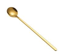 Stainless Steel Coffee Spoon Round for Head Spoon Korean Style Vintage Teaspoons Easy to Use and Clean Tableware Honey M Coffee Mixing Spoonst