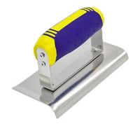 Stainless Steel Concrete Edger - 1Concrete Groover Hand Edgers | Concrrete Finishing Edger | Curved Or Straight End Hand Edgers | Precision Trimming Tools, Comfort Ergonomic Grip For Home Improvement