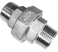 Stainless Steel Coupler Pipe Fitting,1PCS,1/4",3/8",1/2",3/4",1",1-1/4",1-1/2",2",Female Male Thread Cast(M-m,2 Inch)