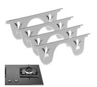 Stainless Steel Crack Crevice Crumb Blocker Oven Guards for Sides 4 Pieces | 13.8-27.5 Inch Adjustable Stove Crack Cover Guards for Desk Cooking Area Food Prep Home Counter Kitchen Range