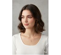 Stainless Steel Cream Enamel Seahorse Necklace for Women