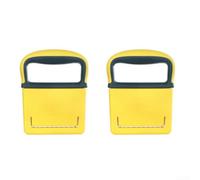 Stainless Steel Crinkle Set 2pcs for Fries Stainless Steel Crinkle(Yellow) | Ergonomic hollow handle, non-slip grip, precise cutting, 2-piece set, easy control