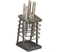 Stainless Steel Cutlery Holder 12x11x22cm Ventilated(Grey)