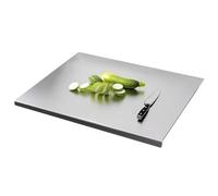Stainless Steel Cutting Board - Metal 500g | Food Grade Non Slip Chopping Board | Durable Meat Vegetable Cheese Prep Mat For Kitchen Home Cooking Camping Hiking Butcher Sushi Baking Use
