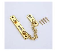 Stainless Steel Door Inner Latch Buckle Anti-theft Door Chain Lock Home Door Bolts Sliding Fastener Security Tool Hardware(Gold)
