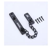 Stainless Steel Door Inner Latch Buckle Anti-theft Door Chain Lock Home Door Bolts Sliding Fastener Security Tool Hardware(Black)