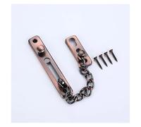 Stainless Steel Door Inner Latch Buckle Anti-theft Door Chain Lock Home Door Bolts Sliding Fastener Security Tool Hardware(Red bronze)