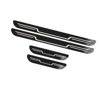 Stainless Steel Door Sill Protector Strips for A6 4F2 C6 Saloon for Sedan 2004-2011, 4pcs Welcome Pedal Kick Plates Scuff Guard Accessory(Carbon Fiber Texture)