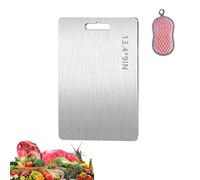 Stainless Steel Double Sided Chopping Board, Food Grade Stainless Steels Cutting Boards for Kitchen, Double-Sideds Chopping Boards for cutting Meat, Fruit, Vegetables (M)