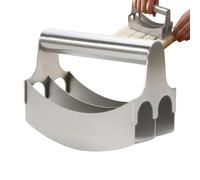 Stainless Steel Dough Cutter Scraper | 304 food grade 14×7×9.5cm 1.2mm thick manual noodle slicer pastry chopper durable mixing tool for bread pasta pie preparation kitchen baking accessory |