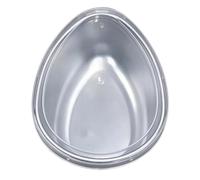 Stainless Steel Egg Steaming Bowl, Water Drop Shape Steaming Container | Premium food grade stainless steel container with lid, designed for baby food stewing, fits rice cookers and Argent 1 pc
