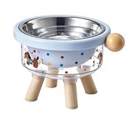 Stainless Steel Elevated Dog Feeder with Detachable Bowls for Indoor | Large Dog Feeding Station for Indoor Outdoor Home House Daily Travel Senior Puppy Kitten