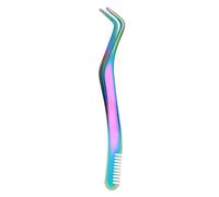 Stainless Steel Eyelash Extension Tweezers - False Lash Applicator Tool With Comb, Precision Eyelash Cluster Placement Tool For Women | Easy Lash Placement Support, Makeup Precision Enhancement, Reusa