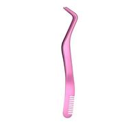 Stainless Steel Eyelash Extension Tweezers - False Lash Applicator Tool With Comb, Precision Eyelash Cluster Placement Tool For Women | Easy Lash Placement Support, Makeup Precision Enhancement, Reusa