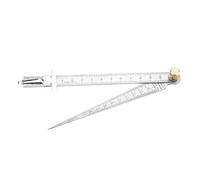 Stainless Steel Feeler Gauge Ruler | 1-15mm Hole Inspection Tool for Welding/Automotive/Machining | Taper Gauge Measures Inner Diameter & Slot Size