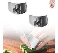 Stainless Steel Finger Guard, 2025 New Finger Protector for Cutting Food, Fingers Guards Safe Slicing Tool, Suitable for Cutting, Chopping, Dicing, Slicing, and Other Operations (A01-2PC)