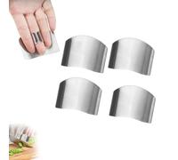 Stainless Steel Finger Guard, Finger Guards for Cutting Food, 2025 New Stainless Steel Cutting Fingers Guard, Slicing Tool Fingers Protector for Kitchen Dicing and Food Prep (4pcs)