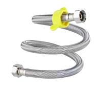 Stainless Steel Flexible Hose - Bŕaided Faucet Connector, 50cm 1/2 Inch | Explosioń Proof, for Kitchen & Bathroom Plumbing Pipe Connection