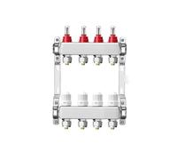 Stainless steel floor hot manifold kit, including 3/4 "* Φ 16mm, 3/4" * Φ 20mm * brass adapter for hydraulic radiant heating(4way)