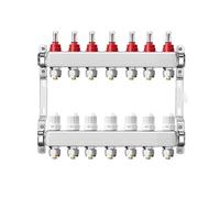 Stainless steel floor hot manifold kit, including 3/4 "* Φ 16mm, 3/4" * Φ 20mm * brass adapter for hydraulic radiant heating(7way)
