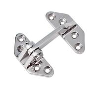 Stainless Steel Folding Butt - Marine Grade Stainless Steel Hinges | Resistant with Smooth Rotation Function, Outdoor Shed Hardware, Strong Support for Home Installations, 2.68x2.76x1.1inch