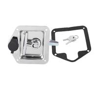 Stainless Steel Folding T Handle Lock, T Handle Latch for Truck Trailer, Toolbox Cabinet, Secure Locking Mechanism for Engineering Vehicles
