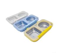 Stainless Steel Food Container 400ml 2-Compartment