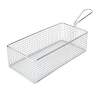 Stainless Steel French Fries Basket | Sturdy Food Strainer for Kitchen & Restaurants | Multi - Use Fry Basket with Cool - Touch Handles | Oil Drain Mesh Net for Snacks