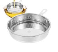Stainless Steel Frying Oil Filter - Reusable Mesh Separator Strainer | Cooking Kitchen Tool For Frying, Tea Brewing, Juicing, Baking, Food Mixing, Cocktail Bar, Matcha, Beverage Preparation