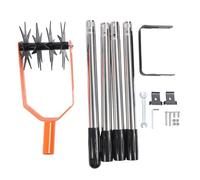 Stainless Steel Garden Cultivator | Adjustable Handle for Soil Loosening/Plant Removal | 4 - Star Cutter & Manganese Steel | Simple Assembly (4 Sections)